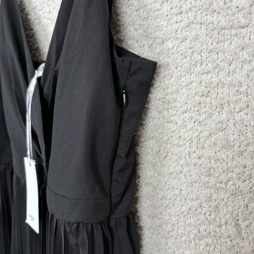 Grace Karin Dress Womens 2XL Black Sleeveless Wrap V-Neck A-Line Midi Fit Flared